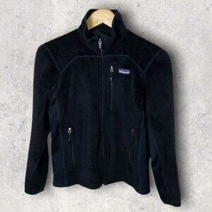 PATAGONIA‎ Micro Fleece Full Zip Synchilla Sweater Black Size Small Hiking Polar